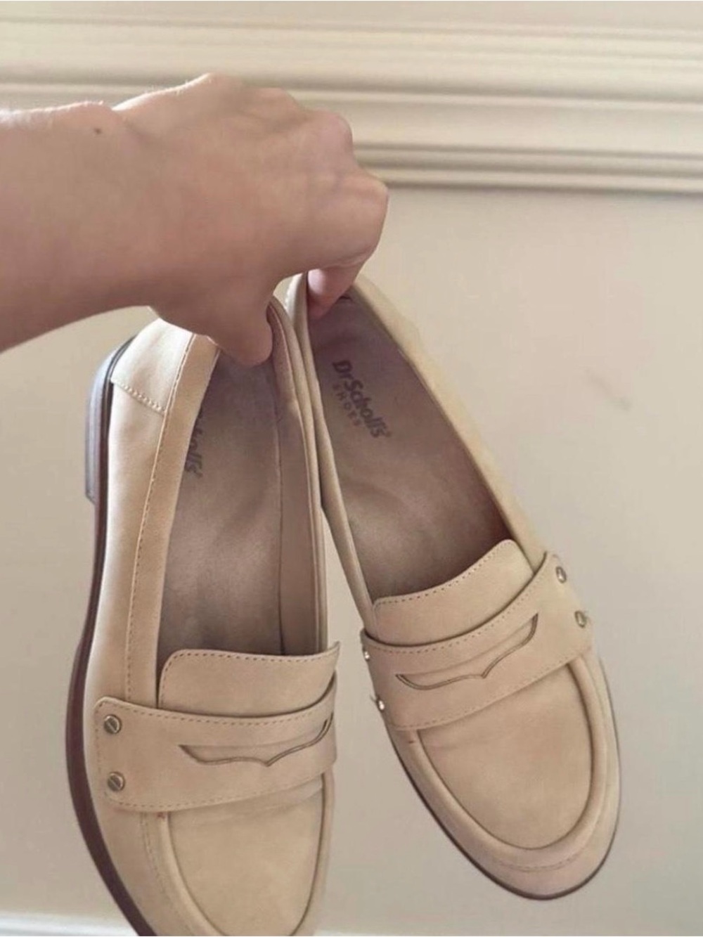 Dr. Scholl's Neutral Beige Penny Loafers